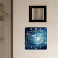 thumbnail image 3 of 14 Inch Wall Clock Battery Operated Square Clock Decorative for Office, Kitchen, Outdoor, Living Room，Galaxy Cloud Starry Style, 3 of 4