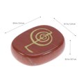 thumbnail image 4 of EeaseCA Pierre de Palmier Gravée Jaspe Rouge Reiki Chakra Pierre de Guérison Cristal Motif 1 (Rouge Foncé), 4 of 7