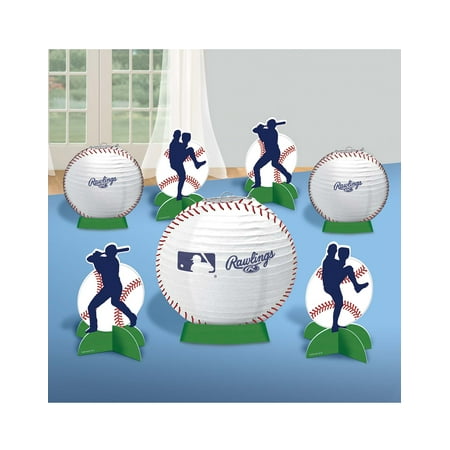 Amscan Baseball Sports Party MLB Game Day Party Home Decor Table Centerpiece Set