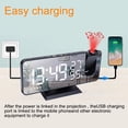 thumbnail image 7 of Projection Digital Alarm Clock for Bedroom, Large LED Alarm Clock Projection on Ceiling Wall,USB Charger,Loud Alarm Clock for Heavy Sleeper Kid Elderly, 7 of 7