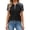 Dark Gray, variant on Work Shirts for Women Women's Short Sleeve Shirts Business Casual 3 Buttons Collared Tops Collared Shirt Collared Shirts for Women Blue 3XL