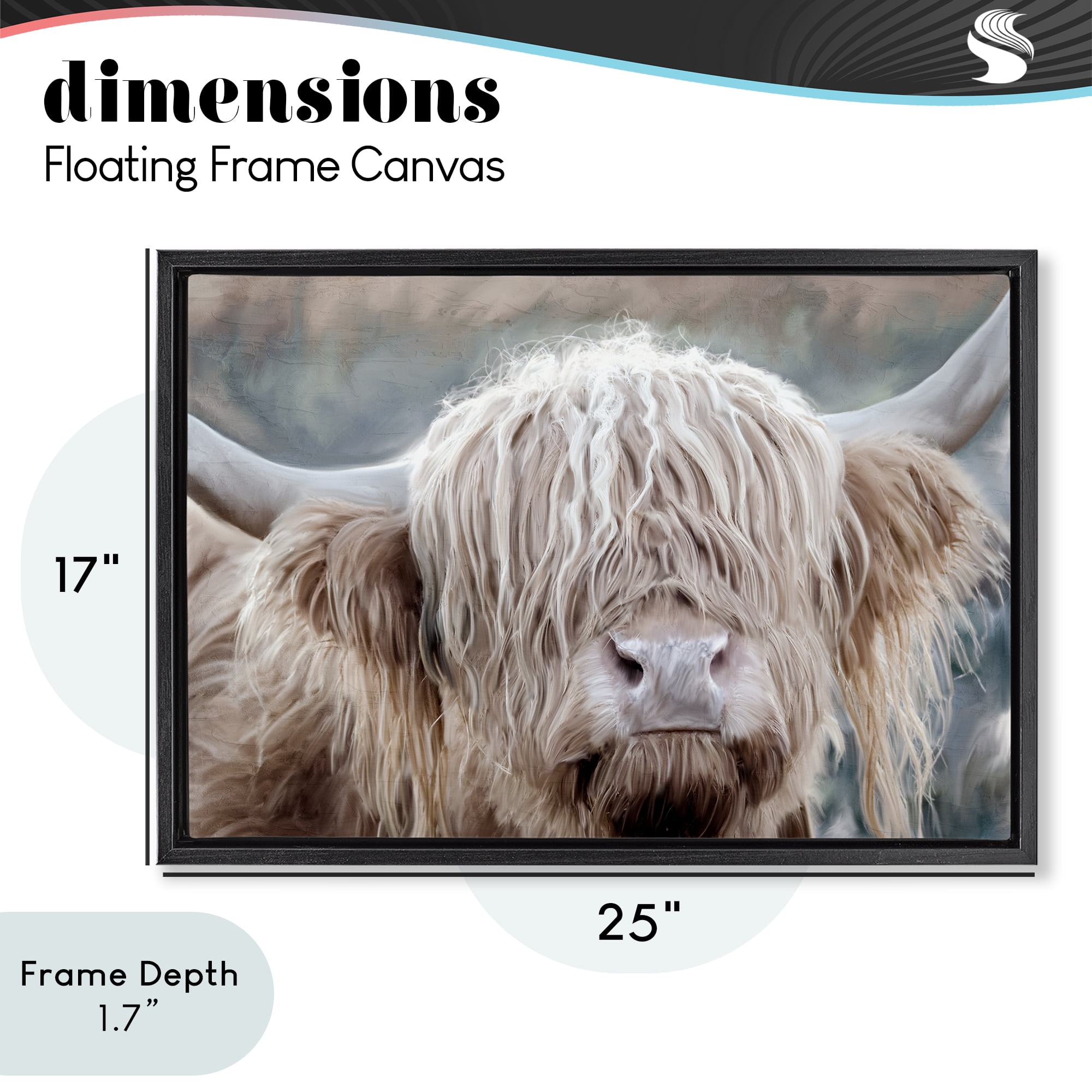 Stupell Industries In the Highlands Photograph Black Framed Floater Canvas Wall Art, design by Kim Allen