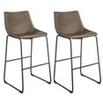 thumbnail image 1 of AmeriHome BSLCCSET Classique Simili Cuir Bar Chaise Set&44; Café, 1 of 1