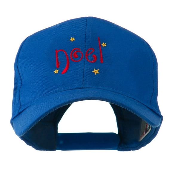 Christmas Noel with Stars Embroidered Cap - Royal OSFM
