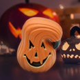thumbnail image 2 of Pumpkin Lamp Post Light Cover Lantern Halloween Decoration, Pumpkin Statue Table Decor, Decorative Bucket Party Arrangement for Home Office, Haunt House Indoor Outdoor Festive Display, 2 of 5
