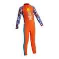 thumbnail image 2 of Trajes de baño para niños que mantienen el calor, traje de neopreno para niños y niñas para navegar, talla S, naranja S Naranja, 2 of 9