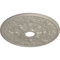 thumbnail image 3 of 30 7/8"OD x 3 5/8"ID x 1 3/8"P Rose Ceiling Medallion (Fits Canopies up to 5 1/4"), Hand-Painted Pearl White, 3 of 5
