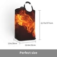 thumbnail image 2 of Salouo Fiery Orange Flames Energy for Dirty Clothes Hamper,Extra Large Hamper Basket Bin 1-Pack Big Laundry Baskets with Handles Laundry Hampers Fits for Bedroom & Living Room, 2 of 5