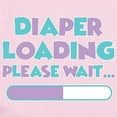 thumbnail image 2 of CafePress - Diaper Loading Please Wait Baby Light Bodysuit - Baby Light Bodysuit, Size Newborn - 24 Months, 2 of 4