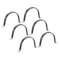 thumbnail image 1 of Unique Bargains 6Pack 6' Cable Clamp U Shape Stainless Steel Rubber Cushioned Pipe Strap, 1 of 5