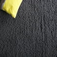 thumbnail image 6 of SAFAVIEH Rumi Blaire Solid Polyester Shag Area Rug, Charcoal, 5'3" x 7'6", 6 of 7