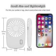 thumbnail image 2 of 2025 New Handheld Fan Mini Fan Powerful Small Portable Fan Speed Adjustable USB Rechargeable Cooling White, 2 of 5