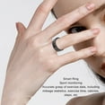 thumbnail image 3 of Bague Intelligente, Bague de Suivi de Condition Physique avec Synchronisation en Temps Réel, Recharge Magnétique, Résistante à l'Eau IP68, Acier Inoxydable, Apparence Simple, pour le Sport, Usage Intérieur et Extérieur, 3 of 7