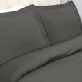 thumbnail image 2 of Superior Tierney Cotton Percale Duvet Cover Set, King/California King, Gray, 2 of 6