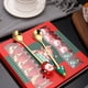 thumbnail image 3 of Juego de cucharas navideñas Cuchara para revolver navideña Cuchara creativa de acero inoxidable para café, té, cuchara para sopa, cuchara de postre para revolver, mezclar bebidas, batidos, mermeladas, 3 of 5