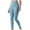a2 Blue, variant on qolati Leggings for Women Tummy Control High Waisted Workout Yoga Pants Seamless Scrunch Butt Lifting Athletic Running Gym Tights