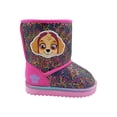 thumbnail image 6 of Nickelodeon Paw Patrol Skye & Everest Sequin Faux Shearling Winter Boot (Toddler Girls), 6 of 6