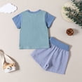 thumbnail image 4 of Sngxgn Baby Boy Clothes Print Tops + Pants Sweatsuit Outfits(Sky Blue,120), 4 of 4