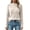 White, variant on Women's Neck Sweater Cable Knit Pullover Long Sleeve Turtleneck Top, Cozy Diamond Pattern Jumper for Fall Winter, Soft Casual Knitwear