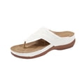 thumbnail image 2 of Sandals for Women Nilvkv Women's Fashion Versatile Vacation Sandals Three Flower Toe Toe Beach Flip-flops Casual Comfort Walking Flat Sandals Summer Outdoor Beach Sandals, 2 of 7