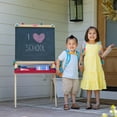 thumbnail image 3 of Melissa & Doug Deluxe Standing Art Easel - Dry-Erase Board, Chalkboard, Paper Roller - FSC Certified, 3 of 11