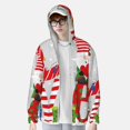 thumbnail image 2 of Balery Christmas Gnome With Love Sudadera ligera de manga larga con capucha y protección solar UPF 50+ para hombre y mujer, ideal para pesca y running-Large, 2 of 7