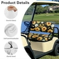 thumbnail image 6 of Yuyamidu Sunflower Golf Cart Seat Covers 2 PCS Daisy Golf Cart Backrest Seat Cover for 2-Person Seats Club Car Accessories Set, Butterfly, 6 of 7