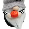 thumbnail image 5 of 8" Halloween Bat Standing Gnome with Pumpkin, 5 of 7