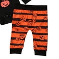 thumbnail image 7 of WIBACKER My First Halloween Baby Boy Outfit Newborn Long Sleeve Bodysuit Pants Hat Set Pumpkin Infant Baby Boys' Costumes, 7 of 7