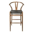 thumbnail image 5 of Pemberly Row Danish Design Bar Height Stool in Walnut and Black, 5 of 7