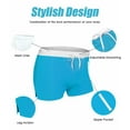 thumbnail image 5 of COOFANDY Mens Quick Dry Lightweight Square Leg Cut Trunks Swimwear, 5 of 6
