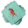 thumbnail image 2 of Carolines Treasures 8461FC Crawfish Foam Coaster Set of 4 3 1/2 x 3 1/2 multicolor, 2 of 3
