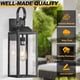 thumbnail image 3 of Lámpara de pared Yolsunes Outdoor Light Fixture, 19 pulgadas, color negro, paquete de 2, 3 of 8