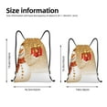 thumbnail image 4 of Kdxio Christmas Snowman Gift Print Drawstring Backpack Bag,Waterproof Draw String Back Sack, Gym Drawstring Bags Swim Bag For Unisex, 4 of 9