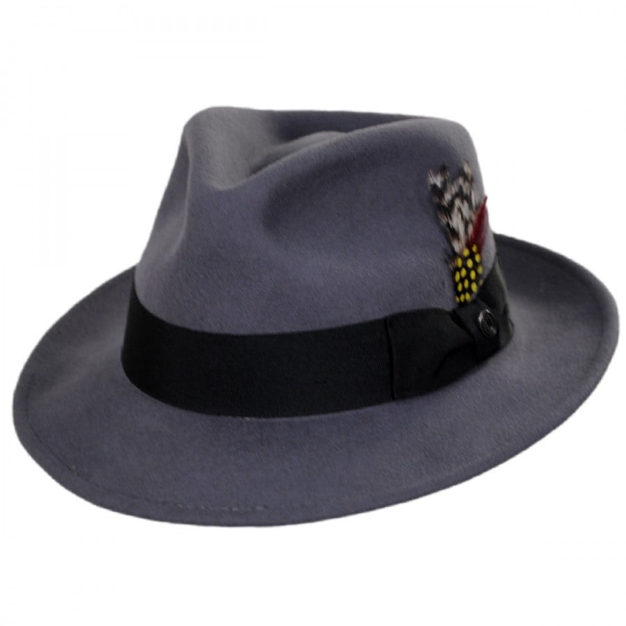 C-Crown Crushable Wool Felt Fedora Hat 
