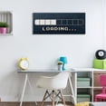 thumbnail image 2 of Stupell Industries Video Game Loading Symbol Vintage Pixel Text Kids Painting Gallery-Wrapped Canvas Print Wall Art, 40 x 17, Design by Lil' Rue, 2 of 6