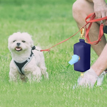 

XZZjjl Pets Portable Dog Waste Bag Dispenser With Poop Bags For Easy Clean Up The Pickup Airtight Pet Food Storage Containers Garden Leaf Collector Feeding Tube Clamp Holder