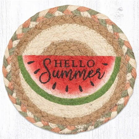 

Capitol Importing 79-656W 7 x 7 in. LC-656 Watermelon Round Large Coaster