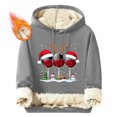thumbnail image 1 of Sudadera con capucha para hombre, informal, a la moda, con estampado, de manga larga, con bolsillo, de poliéster, 1 of 4