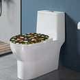 thumbnail image 3 of ZIATUBLE Mushroom Daisy Toilet Lid Seat Cover Plant Leaves Toilet Seat Lid Covers Soft for Bathroom Decorative Toilet Seat Covers Lids with Stretch Edges Toilet Protective Cover, 3 of 6