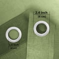 thumbnail image 7 of Light Filtering Curtains 63 Inches Long, Sheer Curtains Light Filtering, 52X63 In, Ombre Gradient, Grommet Top, Living Room, Green White, 1 Pc, Window Treatments, 7 of 7