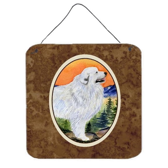 Great Pyrenees Aluminium Metal Wall or Door Hanging Prints