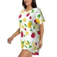 thumbnail image 5 of Sigee Strawberry and Lemon for Sleepwear Casual Pjs with Pockets Women's Pajamas Sets Shorts 2 Piece Short Sleeve Lounge Sets X-Large, 5 of 9