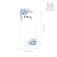 thumbnail image 5 of Koyal Wholesale Dusty Blue Florals Printable Wedding Paper Menu Cards for DIY Printer, Pack of 52, 5 of 5