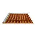 thumbnail image 2 of Ahgly Company Machine Washable Indoor Square Abstract Yellow Modern Area Rugs, 5' Square, 2 of 4