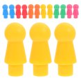 thumbnail image 4 of KAKOWELY 60pcs Multicolor Board Game Pieces Plastic Pawn Chess Pieces Plastic Flight Chess Pieces,0.98X"X0.39"X0.39", 4 of 5