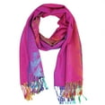 thumbnail image 6 of Silver Fever Pashmina-Leopard Animal Print Shawl- Stylish Soft Scarf Wrap Purple Beige, 6 of 10