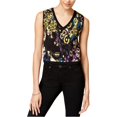 thumbnail image 2 of Rachel Roy Womens Textured Crop Top Pullover Blouse, Black, XX-Large, 2 of 2