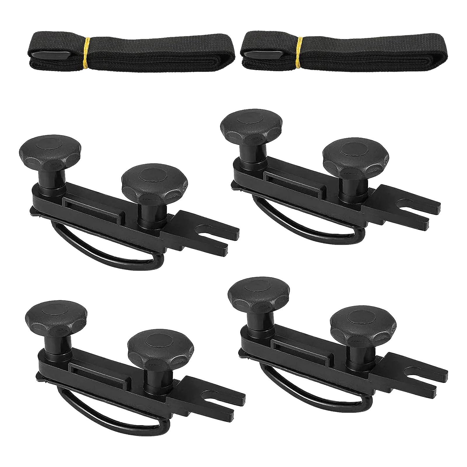4Pcs Roof Box U Bolt Clamps Accessories Steel U Bracket Installation Accessory for Long Service Life Easy to Mount Modification Sturdy
