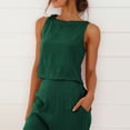 thumbnail image 2 of Rovga Women Sets Outfits Suit Fashion Comfortable Vest And Long Pants Solid Color Top Set Suit Female Clothing Sets Streetwear, 2 of 9